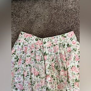 Vintage Floral Midi Skirt